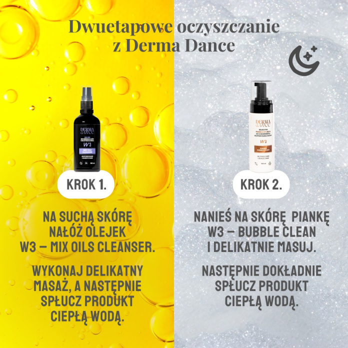 Dwuetapowe oczyszczanie z Derma Dance